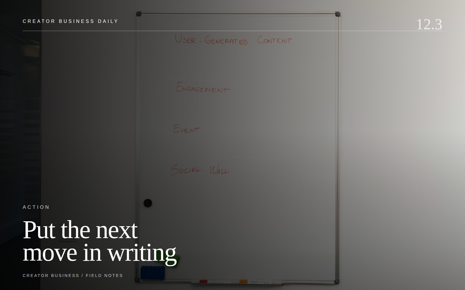 FOLLOW UP supporting editorial visual