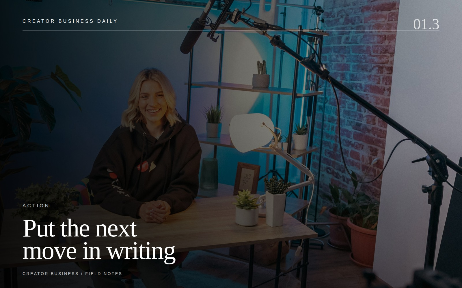 BRAND DEAL PAGE supporting editorial visual