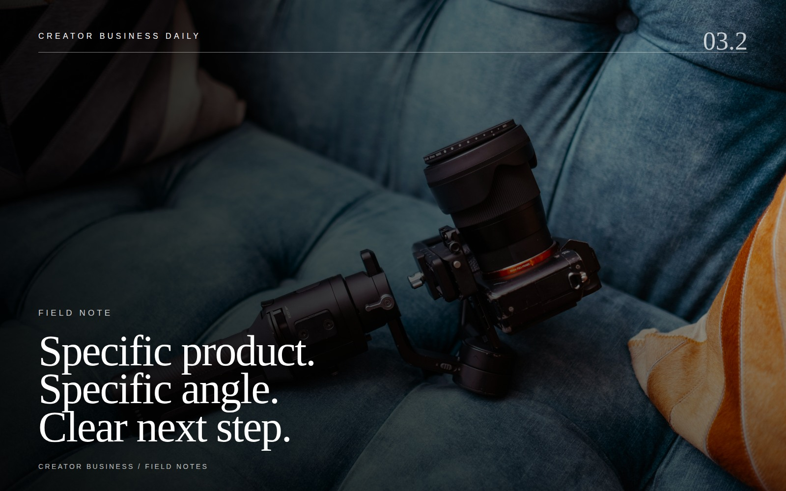 PITCH EMAIL supporting editorial visual