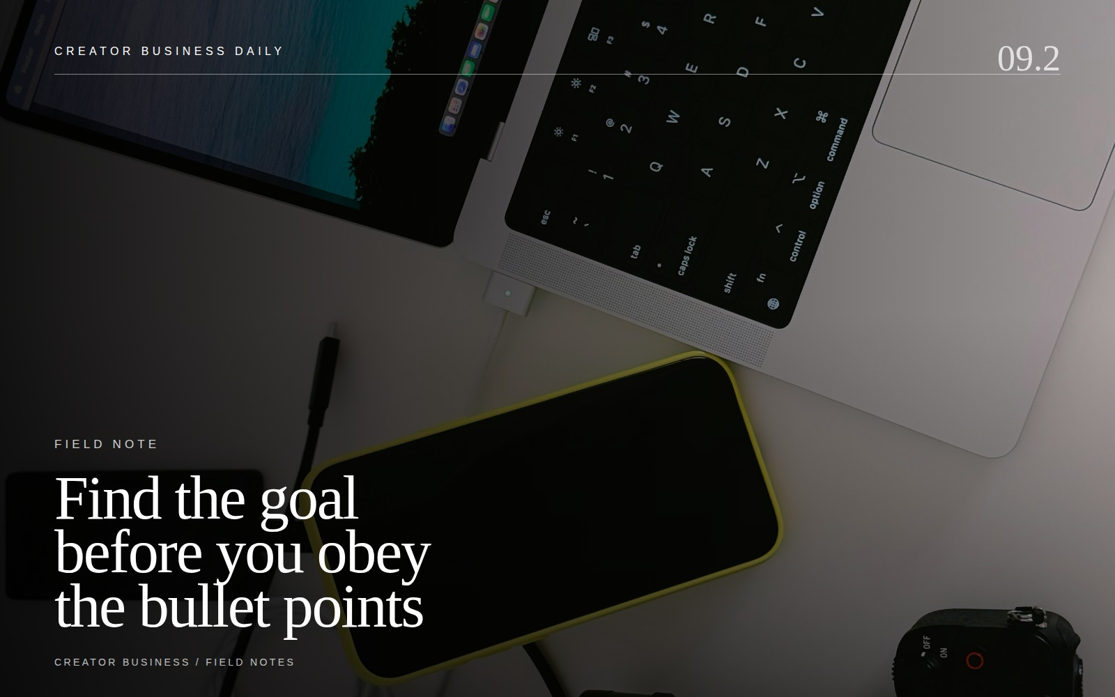 BRAND BRIEF supporting editorial visual