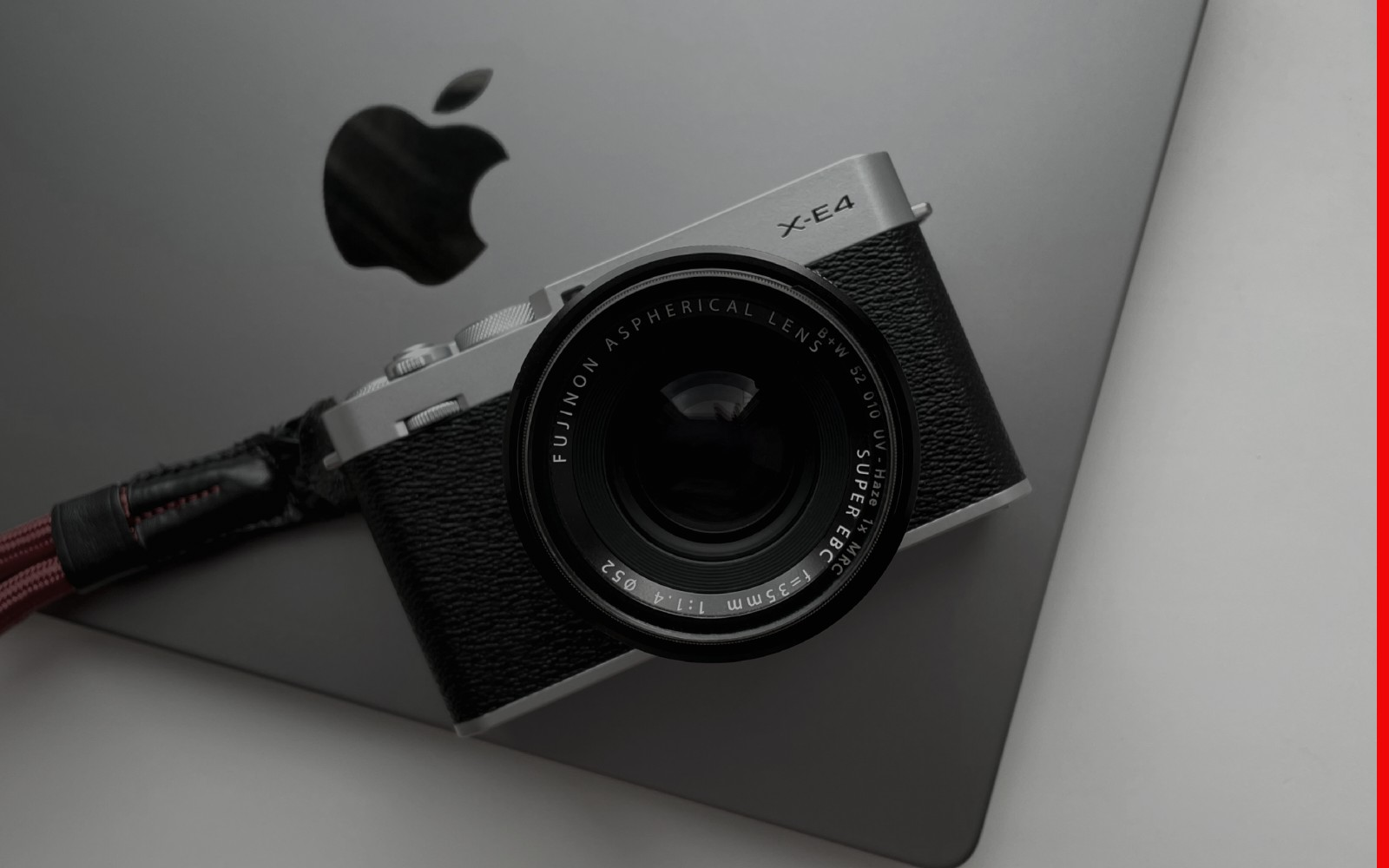 Camera on a laptop used in a creator membership workflow