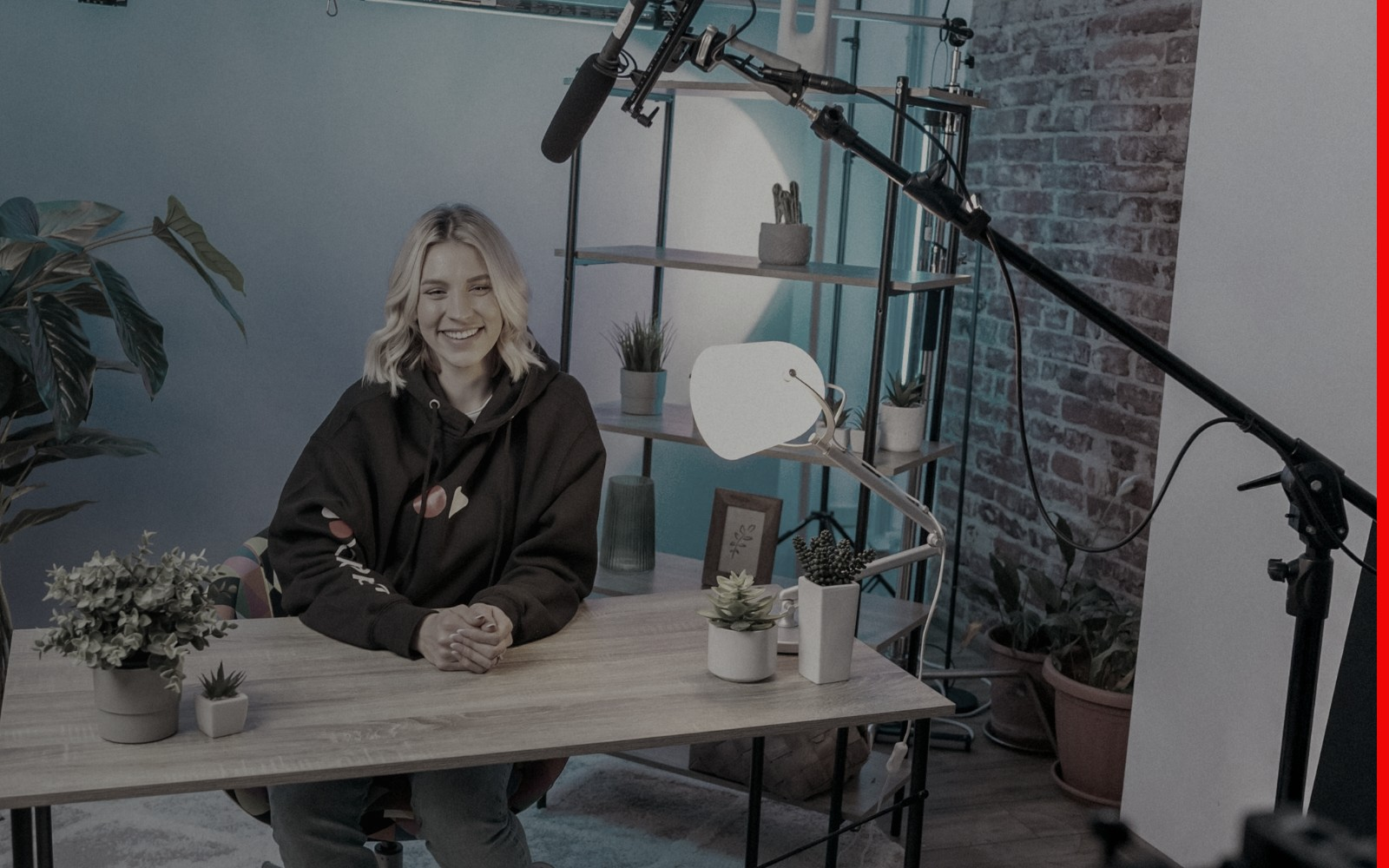 Creator production setup during a campaign review
